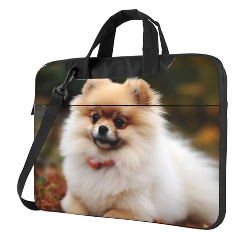 Maletín para Laptop con diseño perro pomerania miniatura 1
