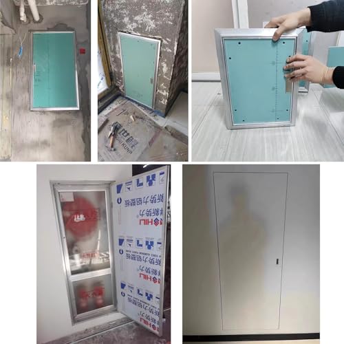 Evite registros vistosos con esta puerta secreta de aluminio para HVAC y techos 3