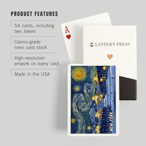 Lantern Press Naipes Póker 52 Cartas Nueva York miniatura 3