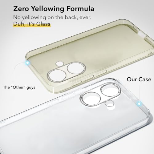 Image of Jkobi Lifetime Anti-Yellow Clear Back Cover Case for OnePlus Nord CE 3 (Sleek Hard Crystal | Shockproof and Camera Protection)