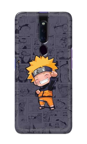 Image of Plastic Printfidaa Printed Hard Back Cover Case For Oppo F11 Pro Back Cover (Famous Anime Cartoon Character) -112, Multicolor