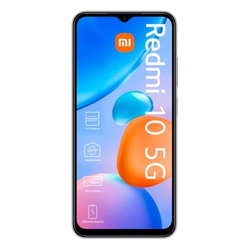 Xiaomi Redmi 10 5G - Smartphone, 6,58 Pouces, 4 Go RAM/64 Go ROM, Dual SIM, Android 12, Argent – Image 3
