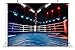BELECO 7x5ft Fabric Boxing Backdrop Boxing Ring Boxing Arena Stage Lights Sport Photo Background Boxing Party Decorations Birthday Baby Shower Cake Table Decor Kids Photoshoot Photo Studio Props