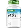 vit4ever Omega 3 capsule ad alto dosaggio - 420 capsule con 4000 mg di olio di pesce per porzione giornaliera con EPA e DHA in forma di trigliceridi di alta qualità - Purificato e da pesca sostenibile