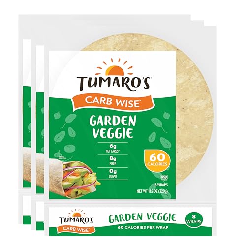 Tumaro's Garden Veggie Carb Wise Wraps - Low Carb -