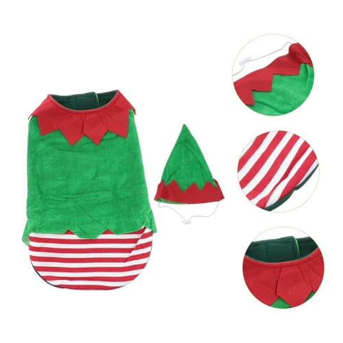 Disfraz de perro Navidad XL verde cómodo miniatura 2