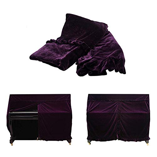 Full Piano Cover, 5 Colors Fashionable Pleuche Upright Piano Cover Piano Dust Cover Instruments Acce