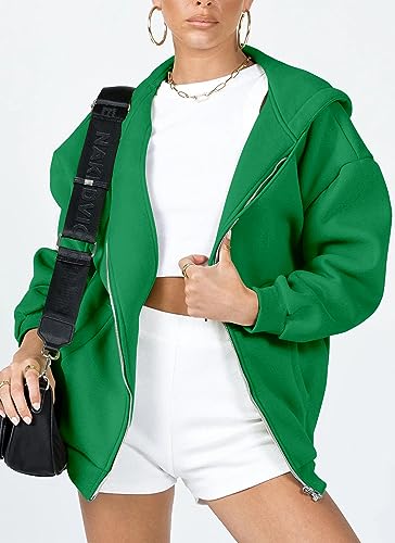 Image of PRETTYGARDEN Women's Fall Zip Up Hoodies Sweatshirts