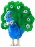 Carl Dick Peacock 7/10 inches, 25cm, Plush Toy, Soft Toy, Stuffed Animal 3055