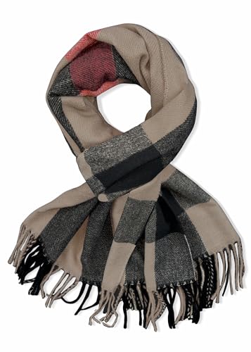 Urban CoCo Women's Fashion Scarves Long Shawl Wedding Thick Warm Knit Large Plaid Scarf2