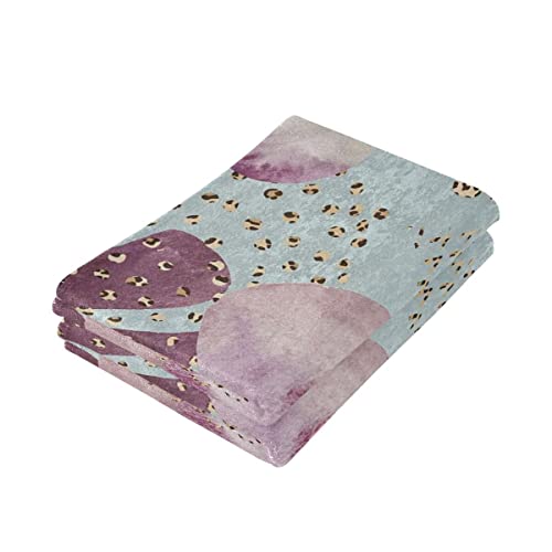 Giwawa Mid-Century Kitchen Towels Set Of 2 Boho Style Abstract Geometry Tropical Leaves Dish Towels Absorbent Soft Kitchen Hand Towels Tea Towels For House Cleaning And Decorate #TOP2