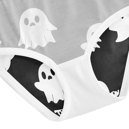 Girls Underwear, Halloween Spooky Black Toddler Panties, Girls Underwear Cotton, 2T–8 Years4