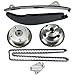 24321-2E000 Engine Timing Chain Kit with Intake and Exhaust VVT Gear Sprocket Compatible with Kia Soul 2012-2014 2.0L L4 Compatible with Hyundai Elantra 2011-2014 1.8L L4 with Guide Tensioner ﻿
