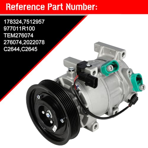 Image of CCIYU AC Compressor w /Clutch for Kia Rio L4 1.6L 2012-2017