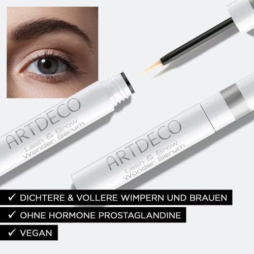ARTDECO Lash & Brow Wonder Serum – Sérum para pestañas sin hormonas prostaglandinas para pestañas y cejas más densas, 1 x 1,7 ml - imagen 5