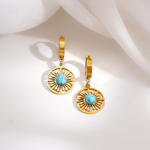 Image of Rubans Demi Fine Stainless Steel Hoop Earrings Daily Gift for Women & Girls