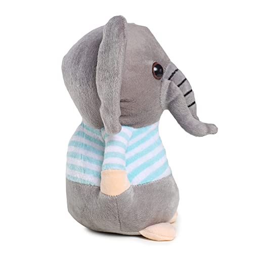 Webby-Soft-Animal-Plush-Elephant-Toy-20cm-Blue