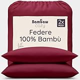 Photo Gallery bambaw federa cuscino 50x75 bambu, confezione da 2, federe cuscino letto antiacaro e anallergiche, federa anti acne per la cura di viso e capelli, federe bambu traspiranti per l’estate (bordeaux) Photo Gallery bambaw federa cuscino 50x75 bambu, confezione da 2, federe cuscino letto antiacaro e anallergiche, federa anti acne per la cura di viso e capelli, federe bambu traspiranti per l’estate (bordeaux)