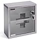 MSV 140489 Medizinschrank Arzneischrank Medikamentenschrank Hausapotheke aus Edelstahl, 25 x 12 x 25 cm „Tip –on“ Automatik, Montagematerial und 2 Schlüssel inclusive, Grau
