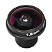 1.8mm Fisheye Lens Thread 180° Wide Angle CCTV Camera Lens, 5MP HD for Surveillance, Compatible with 1/3inch and 1/4inch CCD, Camera Replacement Len Easy Install for Home or Office