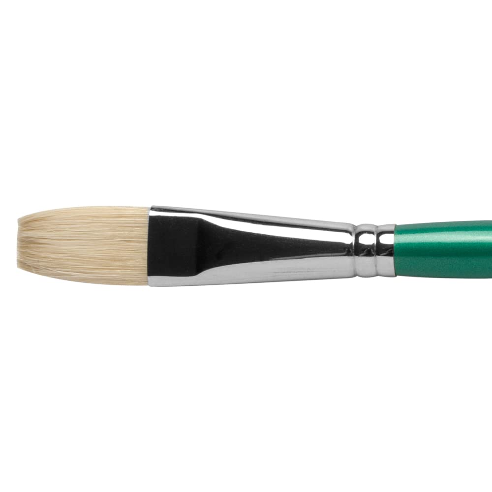 Pro Arte Paint Brush Series A Short Long Flat Hog Artists Brushes Filbert Round - Shape : Long Flat - Brush Size : 8