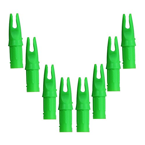 60 pièces 10 couleurs flèche insérer encoches interne pour tir à l'arc carbone fibre de verre flèche arbre ID 6.2mm flèche bricolage tir à l'arc accessoire  18