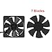 2Pcs 1225 Fan 110V 220V Dual Ball Bearing Cooler Fan 120mm x 25mm for Electronic Equipment DIY Cooling