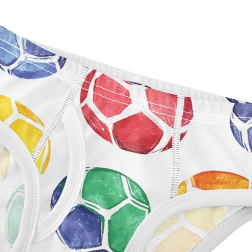 KLL Soccer Ball Boys Toddler Cotton Boxer Briefs Cute Children Undies4