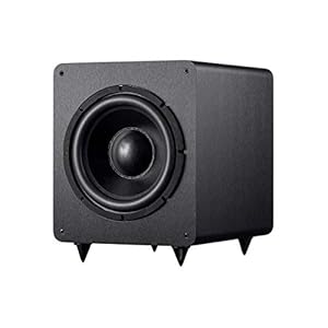 Monoprice SW-12 400 Watt RMS (600 Watt Peak) Powered Subwoofer – 12-Inch, Ported Design, Variable Phase Control, Variable Low Pass Filter, for Home Theater Systems