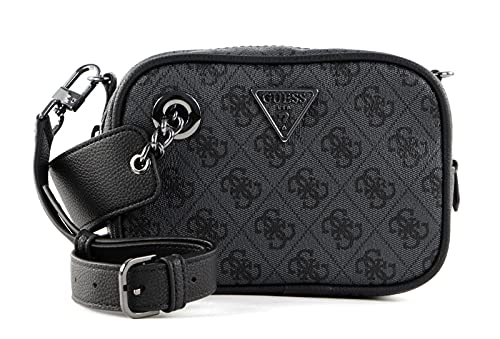 Guess, MANHATTAN MINI XBODY TOP ZIP Donna, COAL