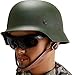 Aifordge Green WWII German Elite Wh Army M35 M1935 Steel Helmet Stahlhelm