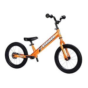 Strider – 14x Sport Balance Bike – Kinderrad – Alter 3 bis 7 Jahre (Pedal Umbausatz separat Orange