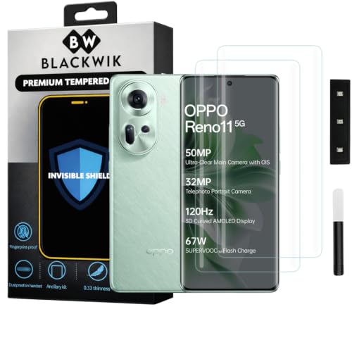 Image of Blackwik UV Curved Tempered Glass for Oppo Reno 11 | 2-Pack