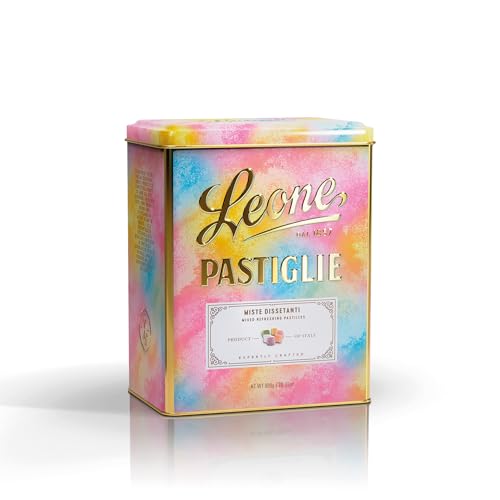 Leone seit 1857 – Lata con pastillas refrescantes mixtas Leone – Bomboneras veganas y sin gluten – Lata de 800 g