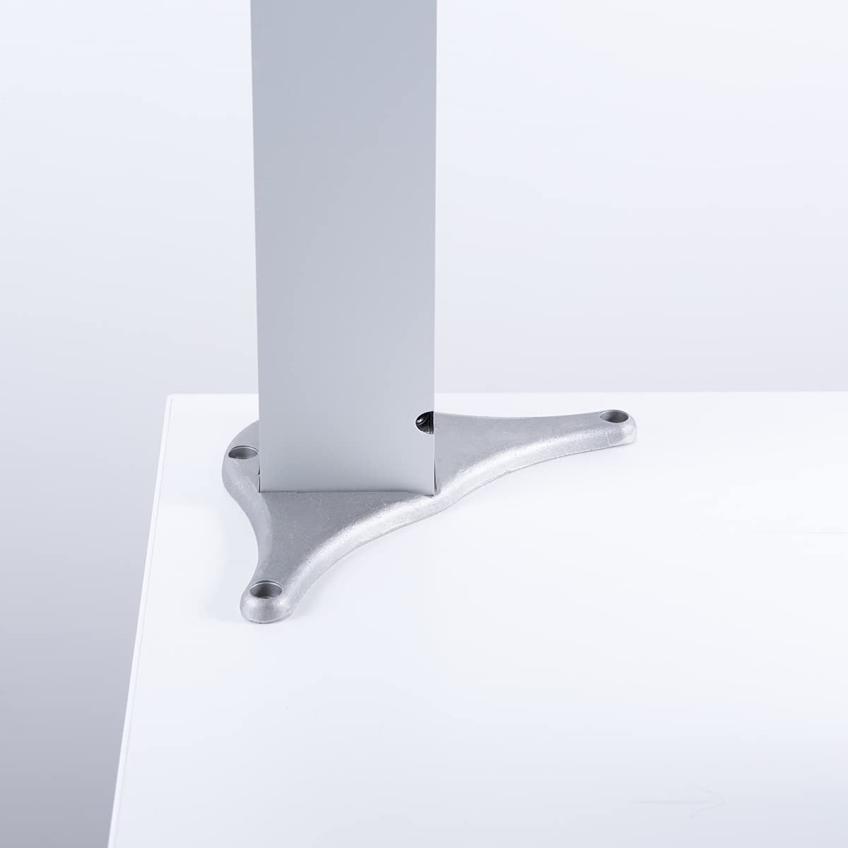 sossai® exklusiv - Tischbeine aus Aluminium | höhenverstellbar | Tischfüße TBE | Ausführung: Alu, eloxiert, Vierkant Profil 6x6 cm | Set: 4 Stück | Höhe: 110 cm (1100 mm), einstellbar + 2 cm