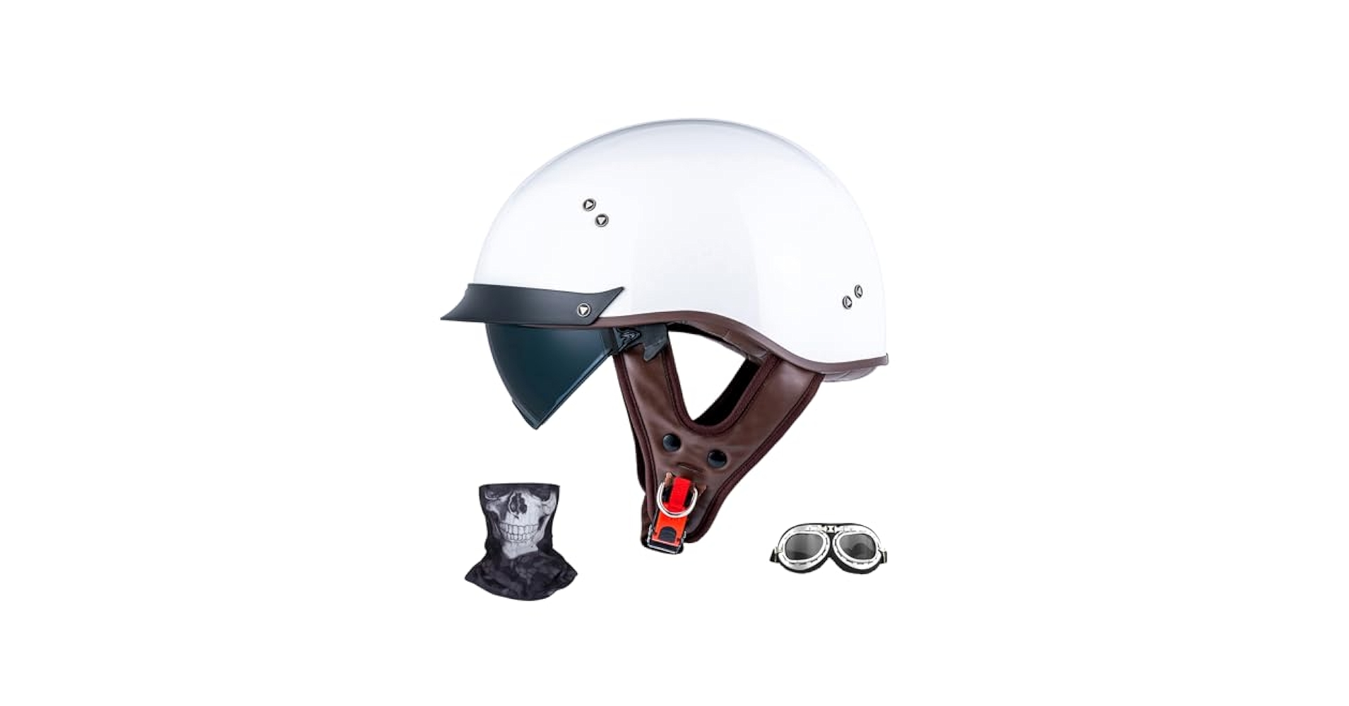 Amazon.com: JQF Gear Retro Motorcycle Helmets for Men Women