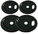 MAYITOP Stove Drip Pans W10288051 Compatible For Whirlpool Amana Crosley Frigidaire Maytag