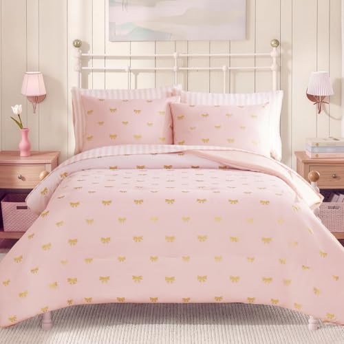 Image of Queen Comforter Set with Sheets for Girls-7 Pieces Queen Bedding Sets
