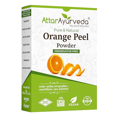 Image of Attar Ayurveda Orange Peel Powder For Face Skin Whitening (200 Grams)
