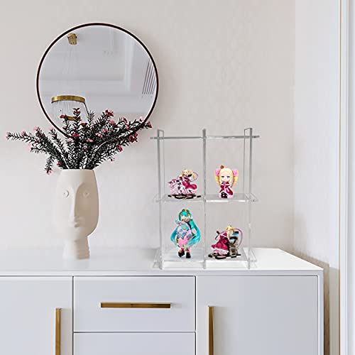 Sumerflos 3-Tier Acrylic Tabletop Display Shelf, Modern Clear Display Stand, Sturdy Storage Shelves For Toy, Makeup, Perfume, Spice #TOP7