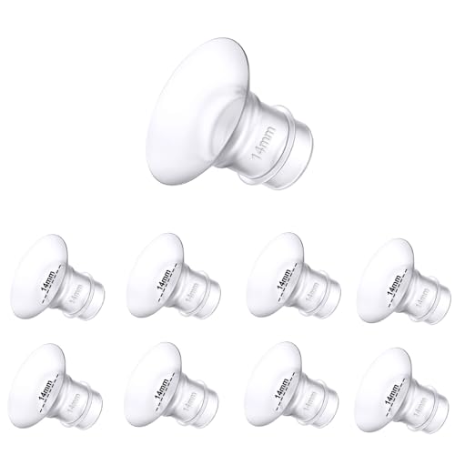 Insertos de brida para Medela, escudos/bridas Spectra de 24 mm, copas de sauce compatibles con TSRETE, CPPSLEE, Momcozy S9/S12 (8 piezas de inserción de brida de 14 mm)