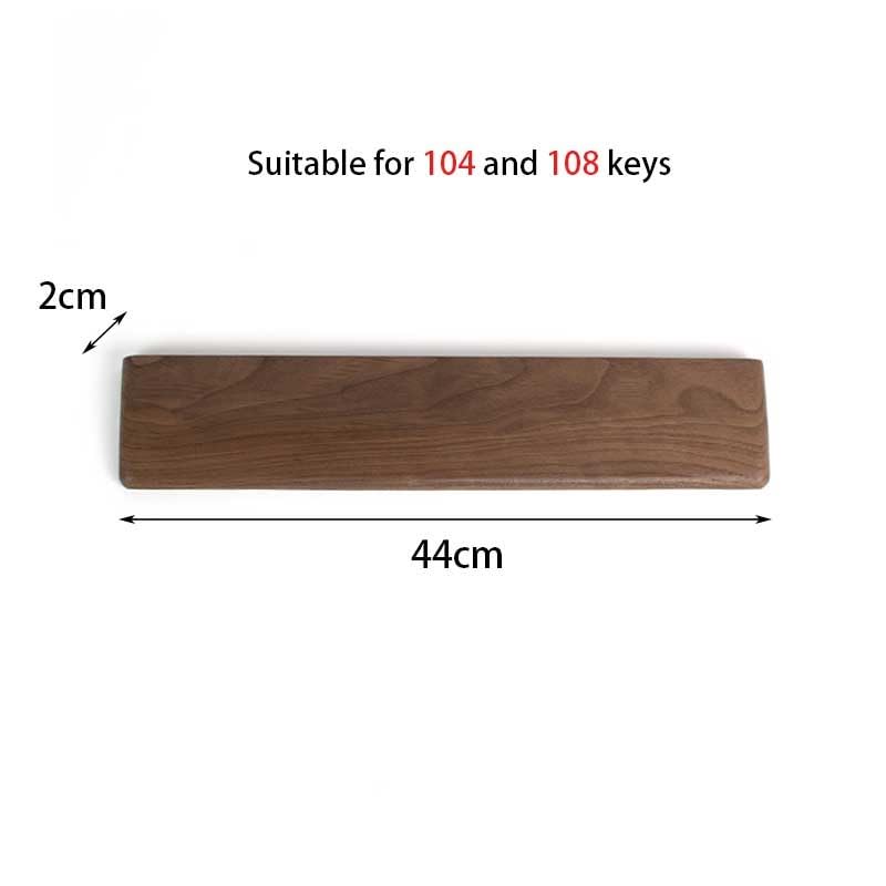 Handgelenkauflage für Tastatur, Handballenauflage aus Holz, bequeme Tastatur-Handgelenkauflage für Computer, Laptop, Zuhause und Büro (B,44 cm)
