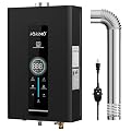 Propane Tankless Water Heater, 4.74 GPM 18L Indoor, Instant Hot Propane Gas Water Heater, Constant propane water heater with Fahrenheit Digital Display,Multi-Protection