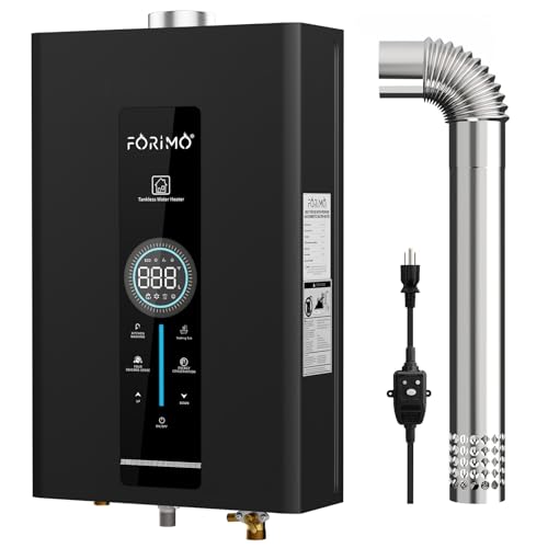 Propane Tankless Water Heater, 4.74 GPM 18L Indoor, Instant Hot Propane Gas Water Heater, Constant propane water heater with Fahrenheit Digital Display,Multi-Protection