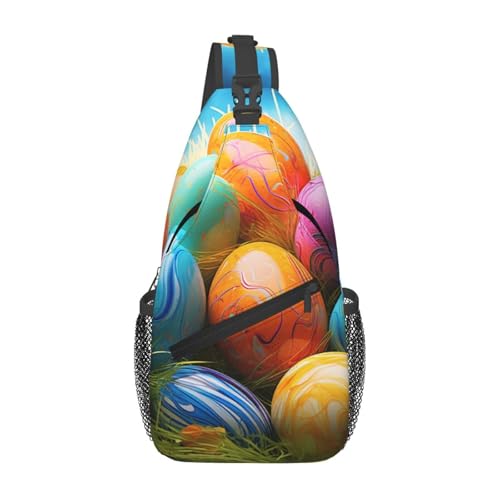 Bolso bandolera unisex negro tipo chest bag