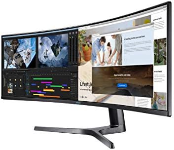 Samsung LC49RG90SSUXEN 49" Curved LED Gaming Monitor - Dual WQHD 5120 x 1440, 120Hz, HDMI, Displayport, USB