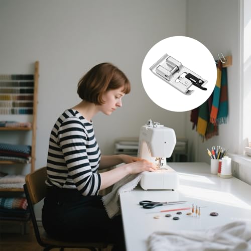 2 Piezas Pie Prensatelas Overlock Universal para Máquinas miniatura 4