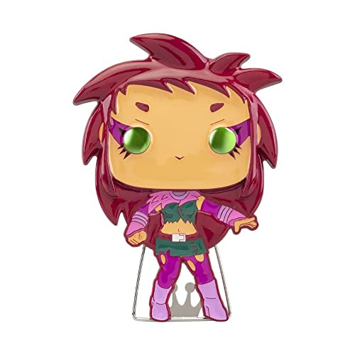 Funko Pop! Large Enamel Pin DC: Teen Titans, Starfire, STARFIRE, Teen Titans Go! Enamel Pins, Cute Collectable Novelty Brooch