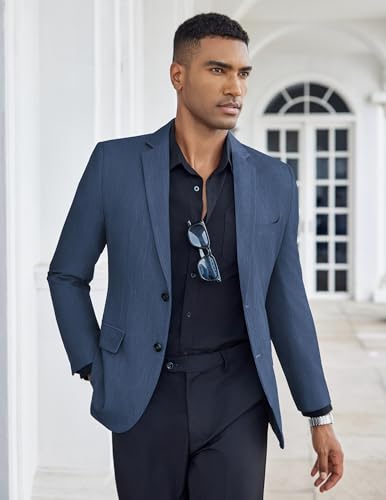 COOFANDY Mens Casual Blazer Slim Fit Suit Jacket Two Button Lightweight Sport Coat4