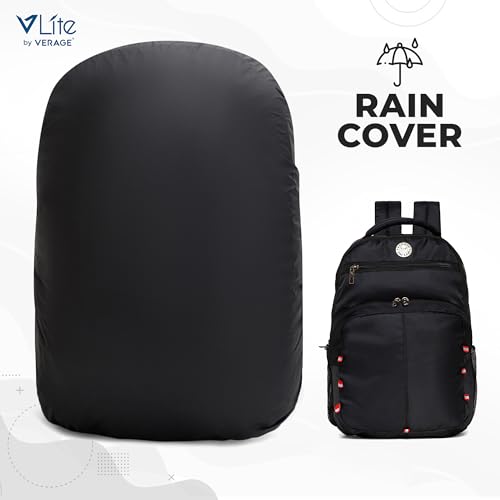 Image of ACEPACK Global 25.91 Liters Water Repellant 17.32 inch Laptop Backpack With Rain Cover For Casual, Outdoor, Office Or Daily Use (Black)